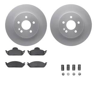 R1 Concepts WDTH1-63064 Brake Rotors - Carbon Coated W/ Euro Ceramic Pads & Hdw